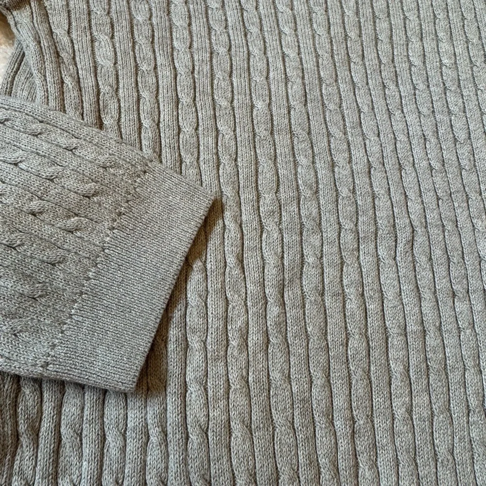 CROFT & BARROW RIBBED LIGHT GREEN TURTLENECK SWEATER SIZE LARGE